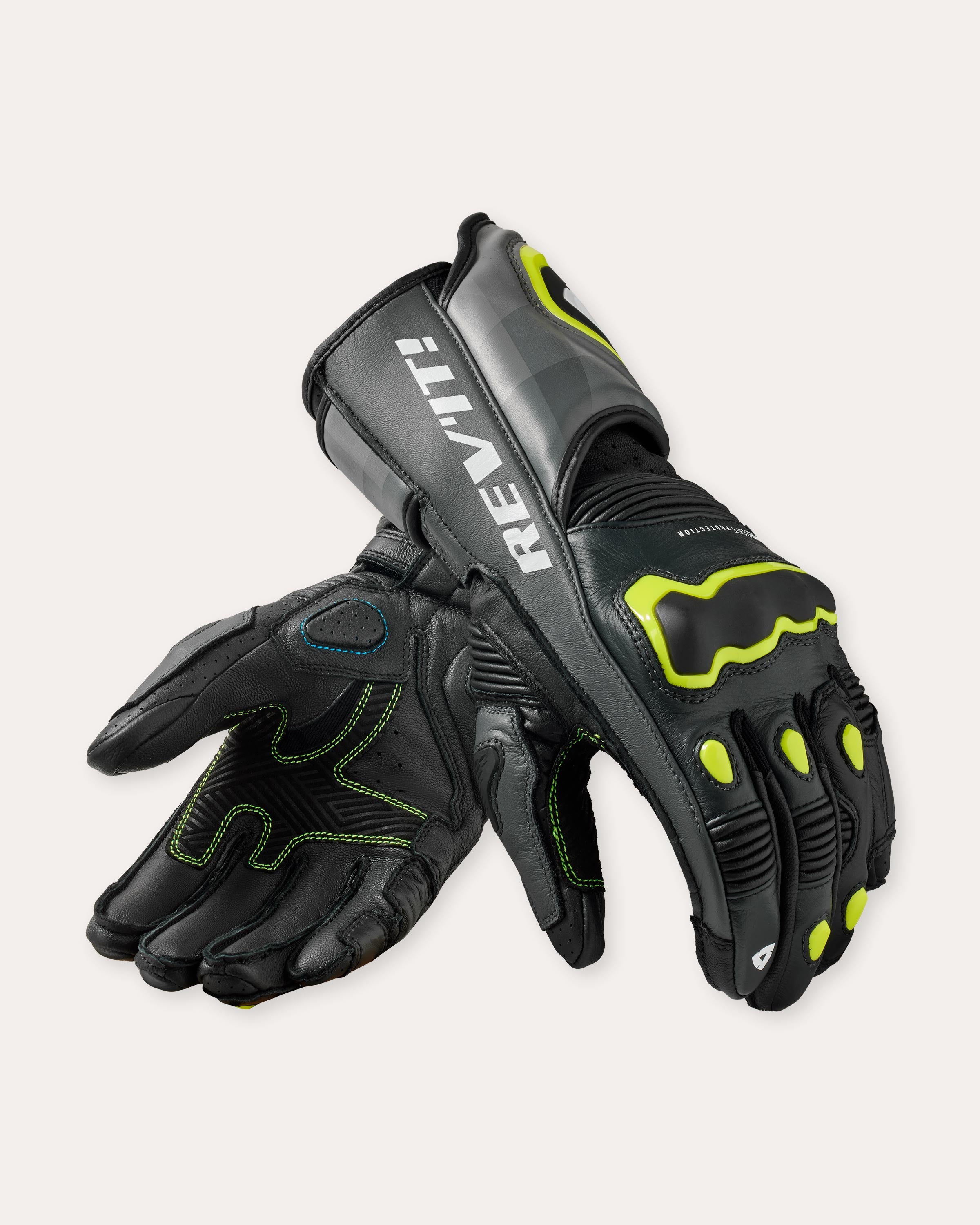 Gloves Quantum 3 | Grey-Neon Yellow