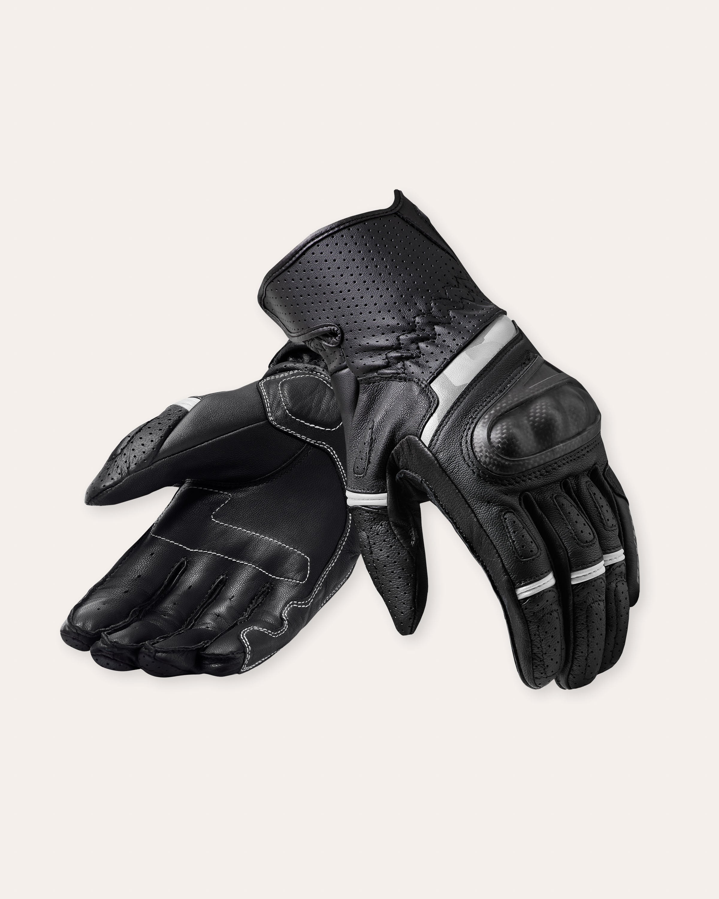 Gloves Chevron 3 | Black-White