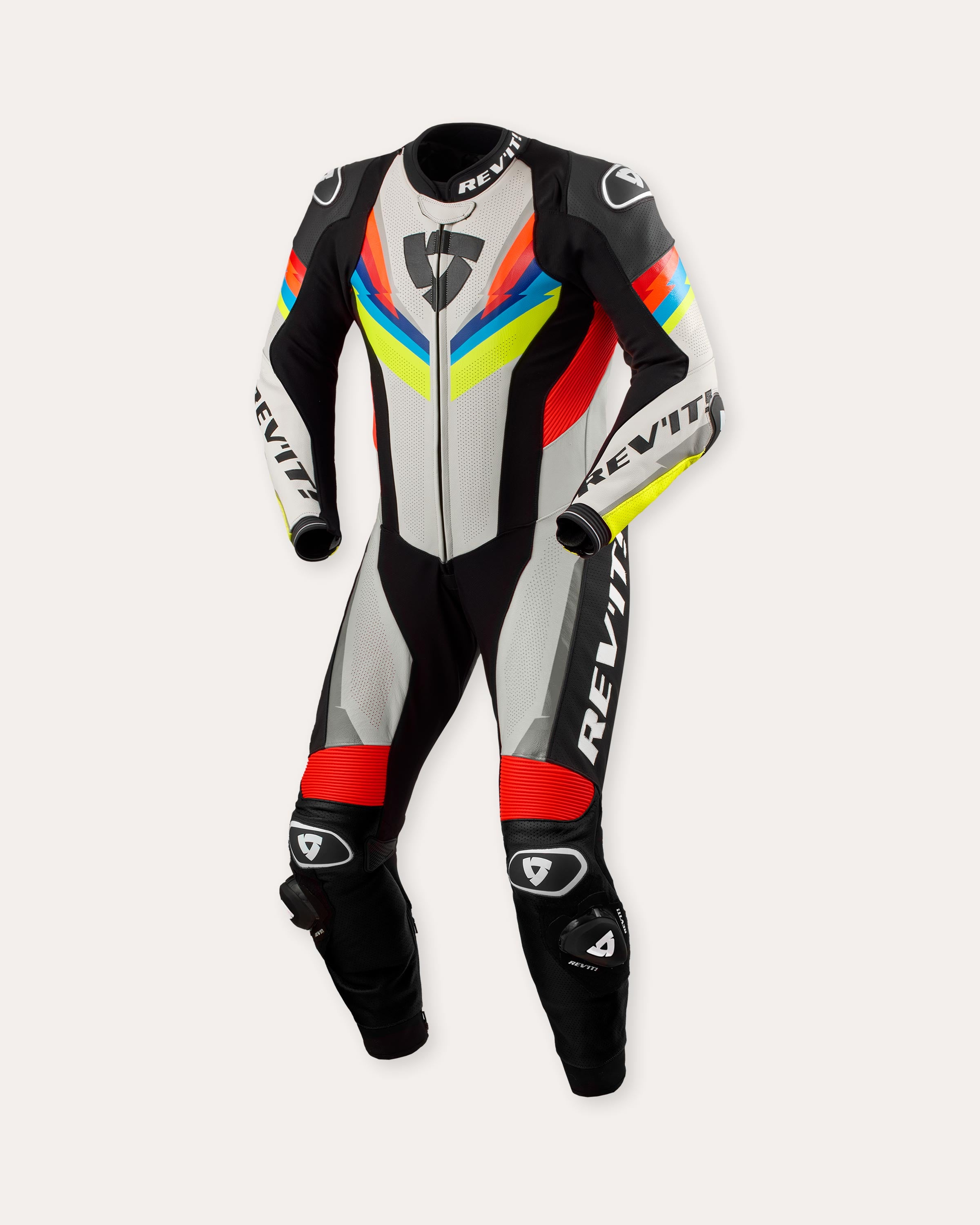 REV'IT! Quantum 3 Race Suit - Light Grey/Neon Yellow REV'IT! Quantum 3 Race Suit - Light Grey/Neon Yellow