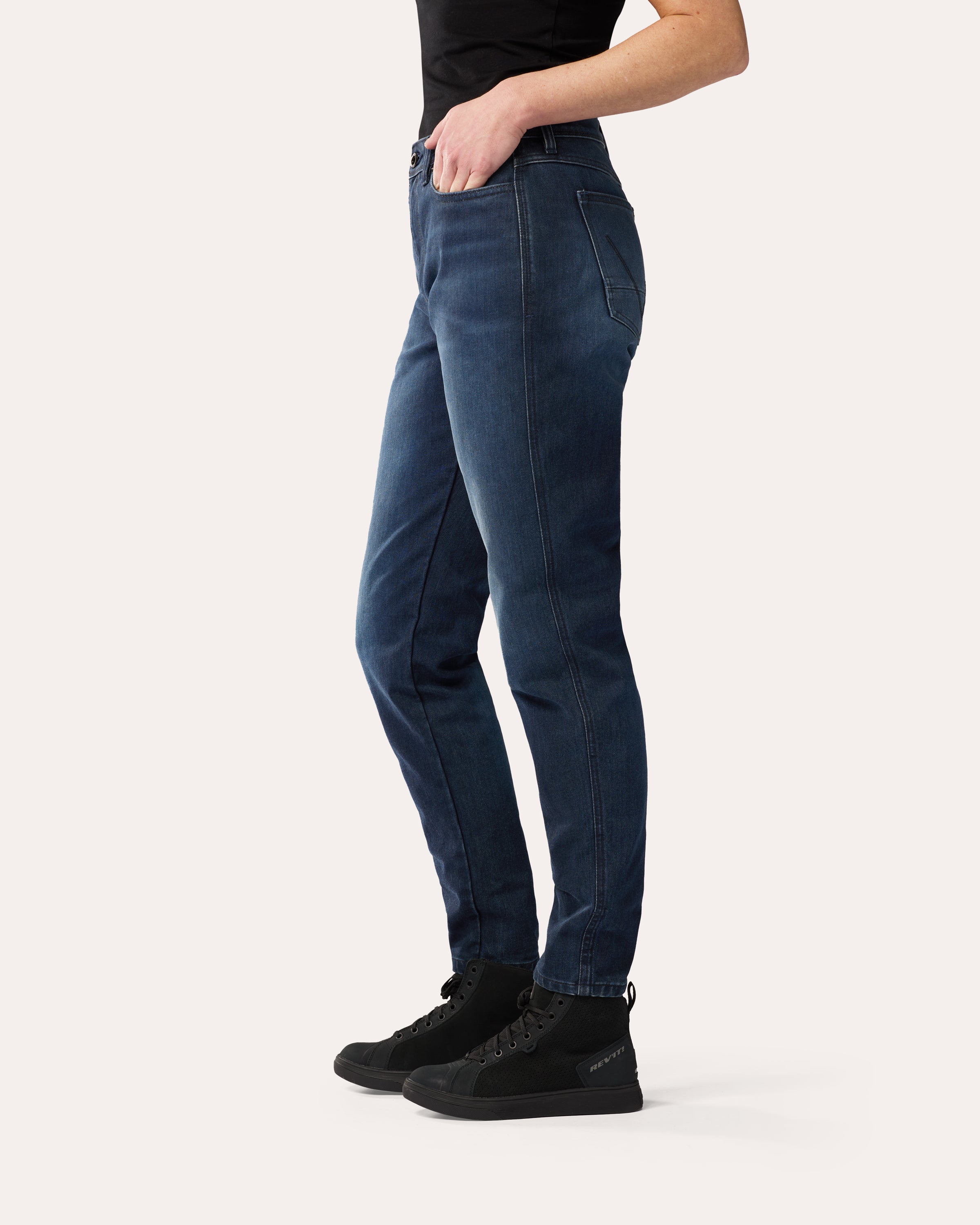Harper Tapered Ladies Motorcycle Jeans | REV'IT! – REV'IT! Sport