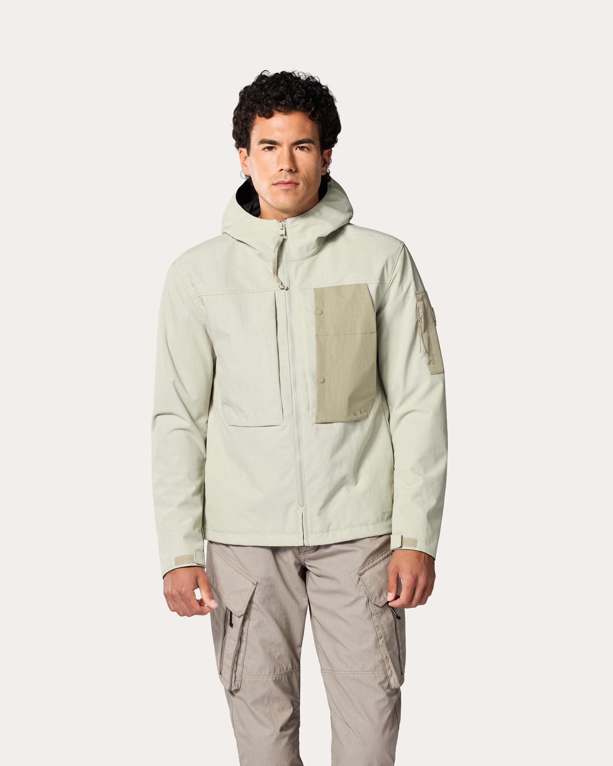 m*様 DEFORM DOCKING NYLON JACKET Ivory DEFORM DOCKING NYLON JACKET
