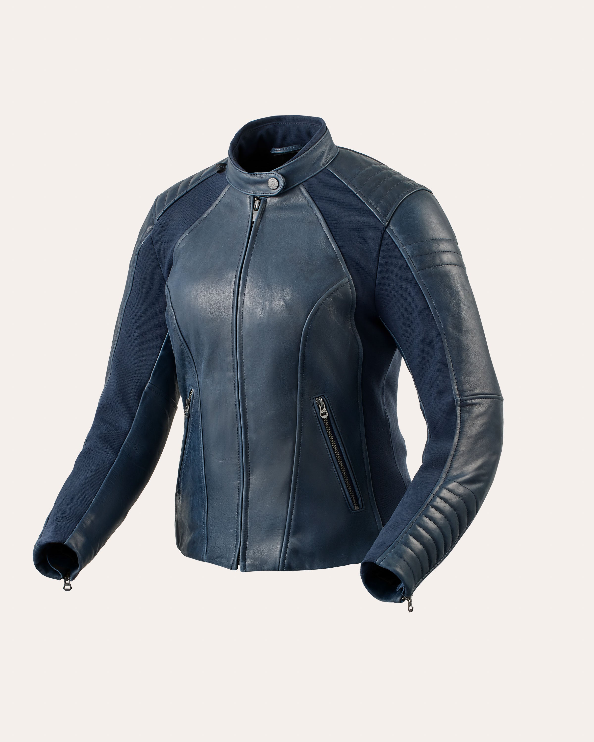 Coral Ladies Motorcycle Jacket Full-leather style for