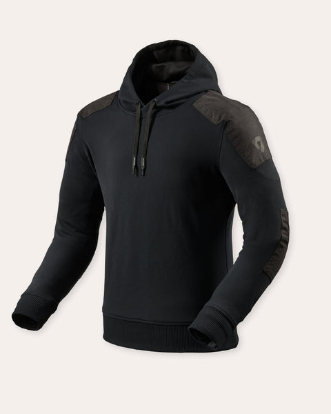 Texpeed Giacca Da Moto Con Cappuccio Da Uomo - Felpa Protettiva In Aramid Con Protezione (EN 1621-1) - Grigio Nero S - Foto 8