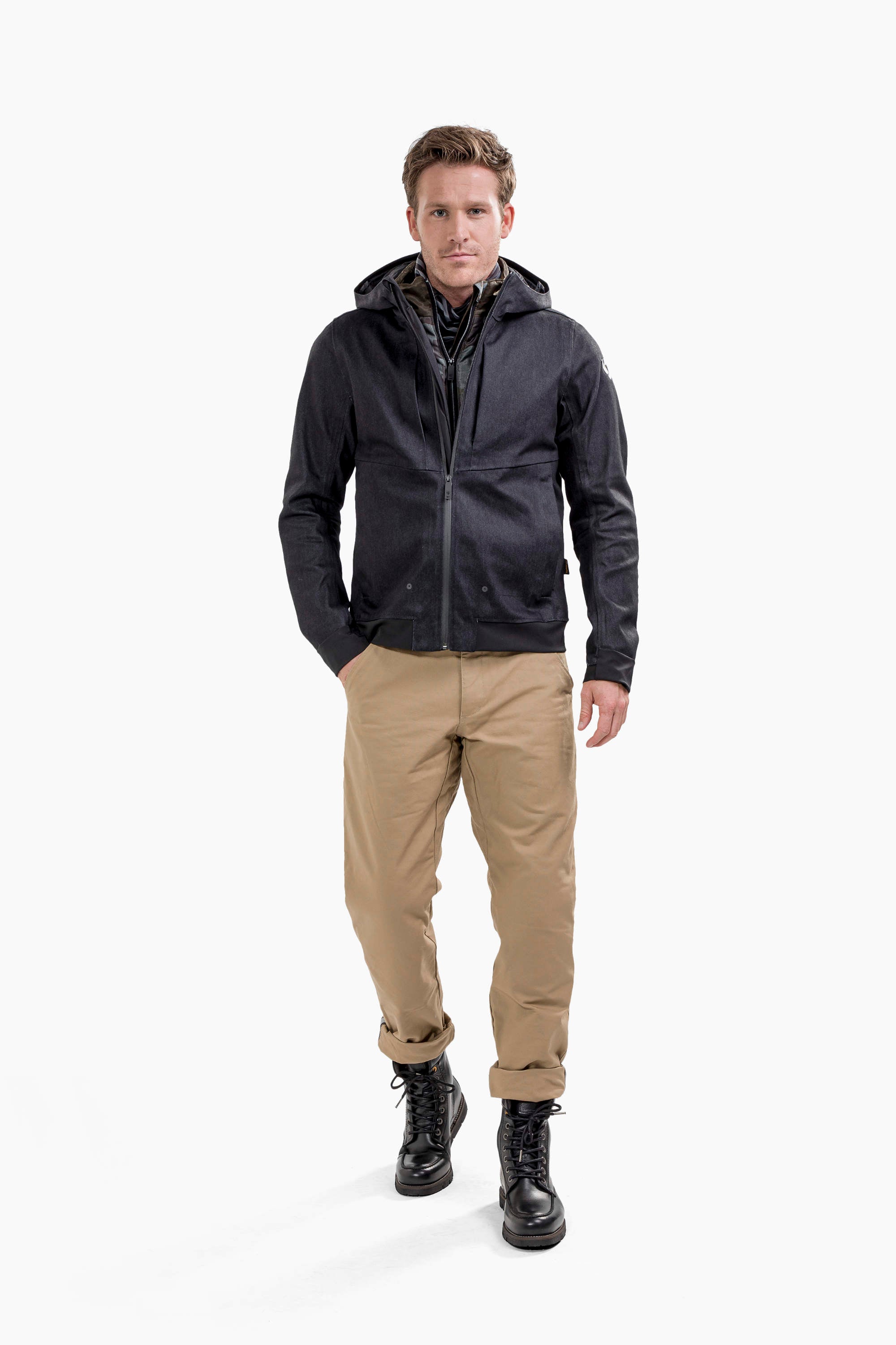 バイクウェア・装備 Revit Urban Hoody Stealth 2 Men Dark M Look great, stay protected with the Stealth 2 hoody | REV'IT